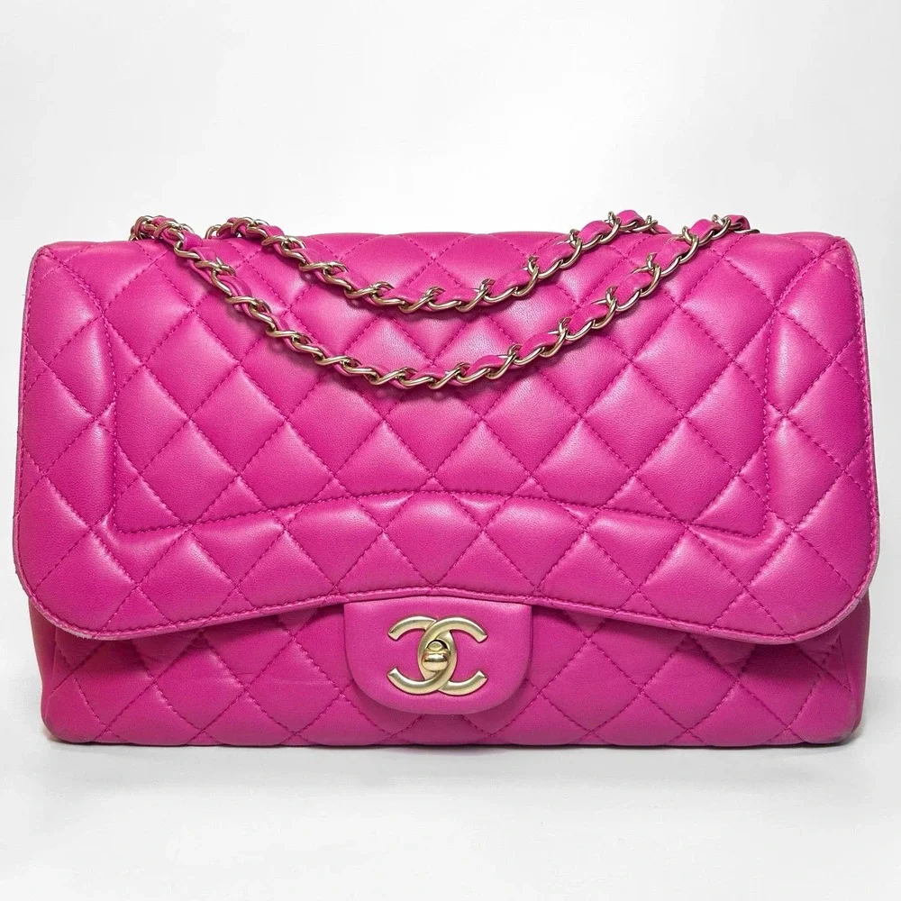 CHANEL Jumbo Mademoiselle Chic Flap Bag Pink - Picture 3 of 16